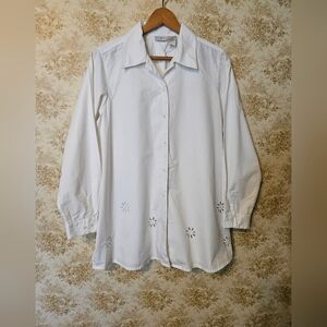 Dividends Medium Maternity Blouse White